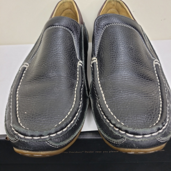 Pabder Black Brown Calf Leather Loafer Men's 7.5 M - Picture 3 of 10